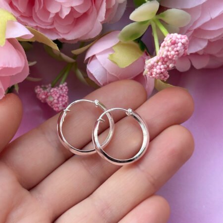 Argolla bote 20 mm - Plata 925