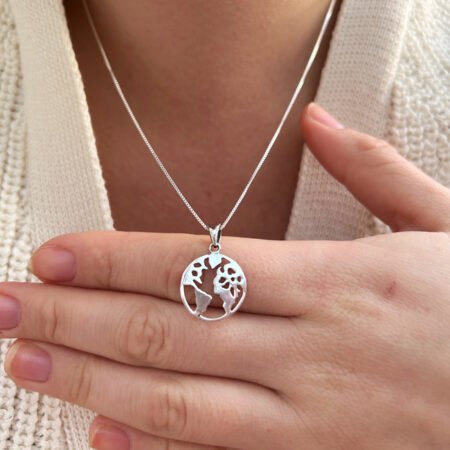 Collar mundo - Plata 925