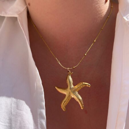 Collar estrella marina - Enchape de oro