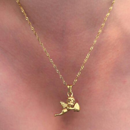 Collar ángel guardian - Enchape de oro