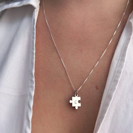 Collar Puzzle Modelo 1- Cadena Plata 925