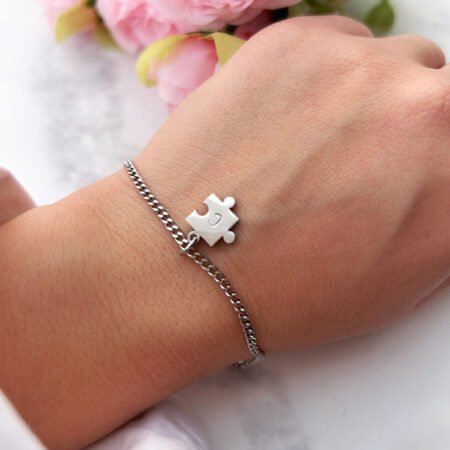 Pulsera Puzzle Inicial Modelo 1 - Acero inoxidable