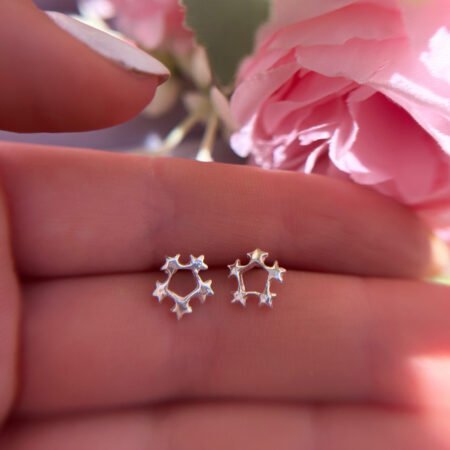 Aros cinturón de estrellas - Plata 925