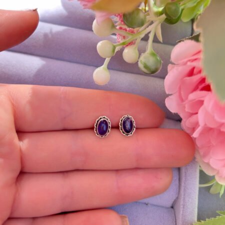 Mini aros Amatista - Plata 925