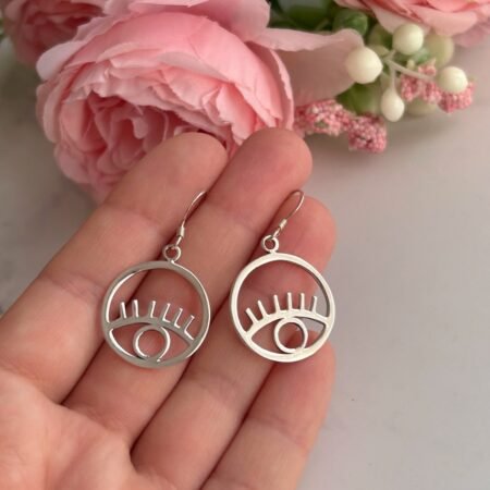 Aros colgantes Ojo - Plata 925