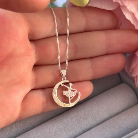 Collar Bailando sobre la luna - Plata 925