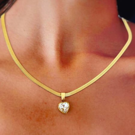 Collar Cinta con Punto de Luz - Acero inoxidable