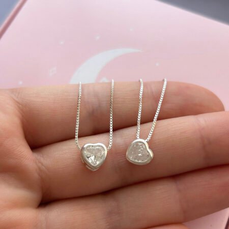 Collar Punto de Luz Corazón - Plata 925