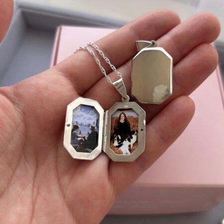 Relicario Prisma - Plata 925 (incluye fotos)