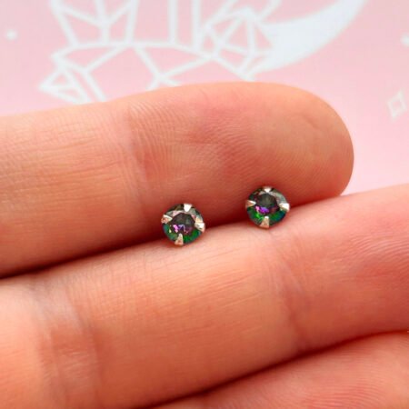 Aros Circón Místico - Plata 925