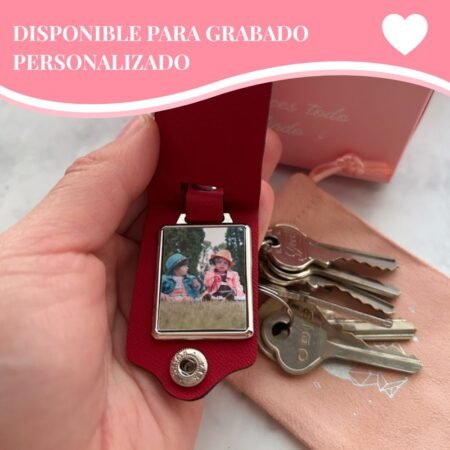 Llavero personalizado Rojo (incluye foto)