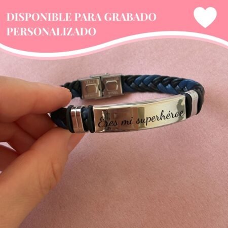 Pulsera Trenzada Personalizable – Ecocuero