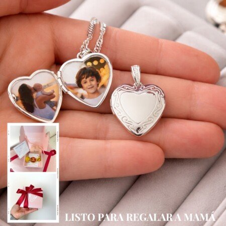 Relicario Paz - Plata 925 (incluye fotos)