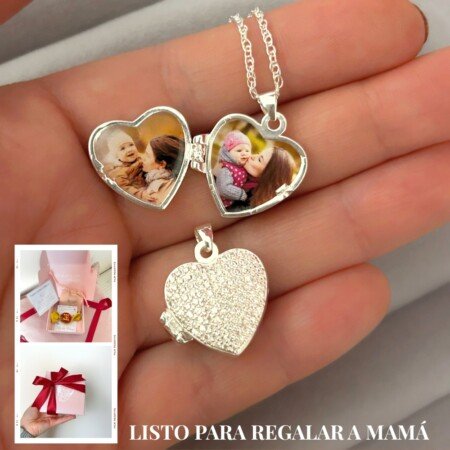 Relicario Resplandor de Amor - Plata 925 (incluye fotos)