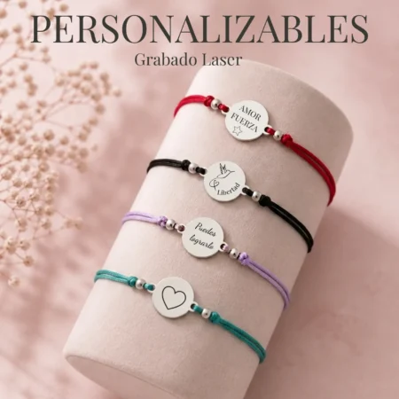 Pulsera Amuletos - Personalizable redonda